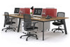 Switch - 4 Person Workstation Black Frame [1600L x 800W with Cable Scallop] - Thumbnail 55 