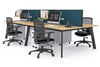 Switch - 4 Person Workstation Black Frame [1600L x 800W with Cable Scallop] - Thumbnail 23 