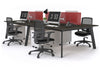 Switch - 4 Person Workstation Black Frame [1600L x 800W with Cable Scallop] - Thumbnail 31 