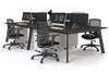 Switch - 4 Person Workstation Black Frame [1600L x 800W with Cable Scallop] - Thumbnail 35 