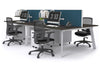 Switch - 4 Person Workstation White Frame [1200L x 800W with Cable Scallop] - Thumbnail 48 