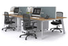 Switch - 4 Person Workstation White Frame [1200L x 800W with Cable Scallop] - Thumbnail 37 