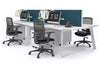 Switch - 4 Person Workstation White Frame [1200L x 800W with Cable Scallop] - Thumbnail 11 