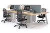Switch - 4 Person Workstation White Frame [1200L x 800W with Cable Scallop] - Thumbnail 24 