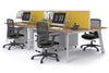 Switch - 4 Person Workstation White Frame [1200L x 800W with Cable Scallop] - Thumbnail 34 