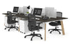 Switch - 4 Person Workstation Wood Imprint Frame [1400L x 700W] - Thumbnail 54 