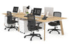 Switch - 4 Person Workstation Wood Imprint Frame [1400L x 700W] - Thumbnail 14 