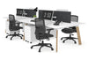 Switch - 4 Person Workstation Wood Imprint Frame [1400L x 700W] - Thumbnail 7 