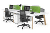 Switch - 4 Person Workstation Wood Imprint Frame [1400L x 700W] - Thumbnail 4 