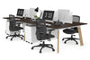 Switch - 4 Person Workstation Wood Imprint Frame [1400L x 700W] - Thumbnail 29 