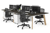Switch - 4 Person Workstation Wood Imprint Frame [1400L x 700W] - Thumbnail 55 