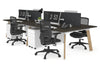 Switch - 4 Person Workstation Wood Imprint Frame [1400L x 700W] - Thumbnail 56 