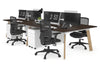 Switch - 4 Person Workstation Wood Imprint Frame [1400L x 700W] - Thumbnail 30 