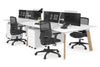 Switch - 4 Person Workstation Wood Imprint Frame [1400L x 700W] - Thumbnail 6 