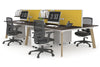 Switch - 4 Person Workstation Wood Imprint Frame [1400L x 800W with Cable Scallop] - Thumbnail 33 