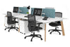 Switch - 4 Person Workstation Wood Imprint Frame [1400L x 800W with Cable Scallop] - Thumbnail 65 