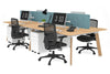 Switch - 4 Person Workstation Wood Imprint Frame [1600L x 700W] - Thumbnail 68 