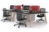 Switch - 4 Person Workstation Wood Imprint Frame [1800L x 800W with Cable Scallop] - Thumbnail 53 