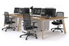 Switch - 4 Person Workstation Wood Imprint Frame [1800L x 800W with Cable Scallop] - Thumbnail 44 