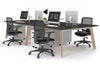 Switch - 4 Person Workstation Wood Imprint Frame [1800L x 800W with Cable Scallop] - Thumbnail 52 