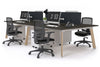 Switch - 4 Person Workstation Wood Imprint Frame [1800L x 800W with Cable Scallop] - Thumbnail 57 