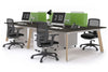 Switch - 4 Person Workstation Wood Imprint Frame [1800L x 800W with Cable Scallop] - Thumbnail 54 
