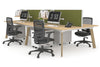 Switch - 4 Person Workstation Wood Imprint Frame [1800L x 800W with Cable Scallop] - Thumbnail 23 