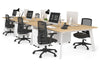 Switch - 6 Person Workstation White Frame [1600L x 700W] - Thumbnail 14 