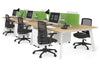 Switch - 6 Person Workstation White Frame [1600L x 700W] - Thumbnail 16 