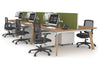 Switch - 6 Person Workstation Wood Imprint Frame [1200L x 800W with Cable Scallop] - Thumbnail 35 