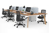 Switch - 6 Person Workstation Wood Imprint Frame [1200L x 800W with Cable Scallop] - Thumbnail 57 