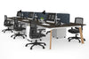 Switch - 6 Person Workstation Wood Imprint Frame [1200L x 800W with Cable Scallop] - Thumbnail 61 