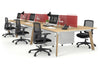 Switch - 6 Person Workstation Wood Imprint Frame [1200L x 800W with Cable Scallop] - Thumbnail 15 