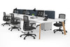 Switch - 6 Person Workstation Wood Imprint Frame [1200L x 800W with Cable Scallop] - Thumbnail 52 