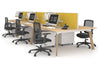 Switch - 6 Person Workstation Wood Imprint Frame [1200L x 800W with Cable Scallop] - Thumbnail 21 
