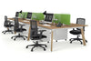 Switch - 6 Person Workstation Wood Imprint Frame [1400L x 800W with Cable Scallop] - Thumbnail 29 