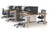 Switch - 6 Person Workstation Wood Imprint Frame [1400L x 800W with Cable Scallop] - Thumbnail 38 