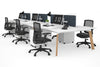 Switch - 6 Person Workstation Wood Imprint Frame [1400L x 800W with Cable Scallop] - Thumbnail 52 