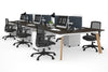 Switch - 6 Person Workstation Wood Imprint Frame [1400L x 800W with Cable Scallop] - Thumbnail 61 