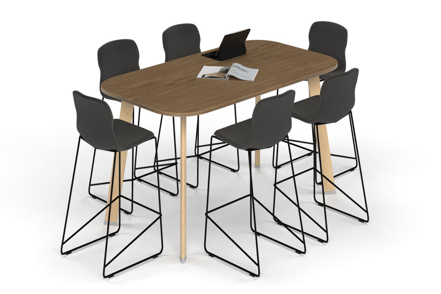 Environmental image of Switch Collaborative Counter High Table - Large Rounded Corners [1800L x 1000W with Large Rounded Corners]