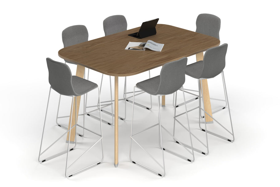 Environmental image of Switch Collaborative Counter High Table - Large Rounded Corners [1800L x 1200W with Large Rounded Corners]