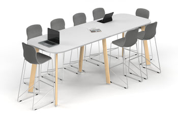  - Switch Collaborative Counter High Table - Large Rounded Corners [3000L x 1000W with Large Rounded Corners] - 1