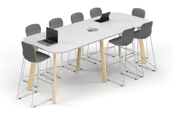  - Switch Collaborative Counter High Table - Large Rounded Corners [3000L x 1200W with Large Rounded Corners] - 1