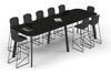 Switch Collaborative Counter High Table - Large Rounded Corners [3600L x 1200W with Large Rounded Corners] - Thumbnail 9 