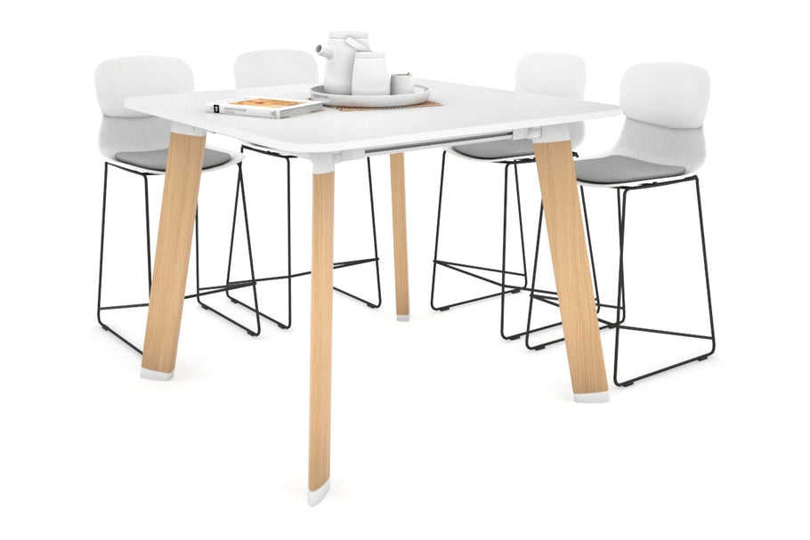Environmental image of Switch Collaborative Large Counter High Table - Rounded Corners [1100L x 1100W with Rounded Corners]