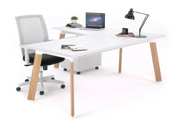 Switch Executive Corner Office Desk [1600L x 1700W] Jasonl wood imprint leg white none