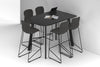 Switch Half Collaborative Counter High Table - Large Rounded Corners [1500L x 1000W with Large Rounded Corners] - Thumbnail 10 