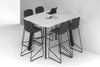 Switch Half Collaborative Counter High Table - Large Rounded Corners [1500L x 1200W with Large Rounded Corners] - Thumbnail 7 