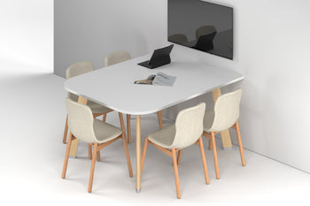  - Switch Half Meeting Room Table - Large Rounded Corners [1500L x 1200W with Large Rounded Corners] - 1