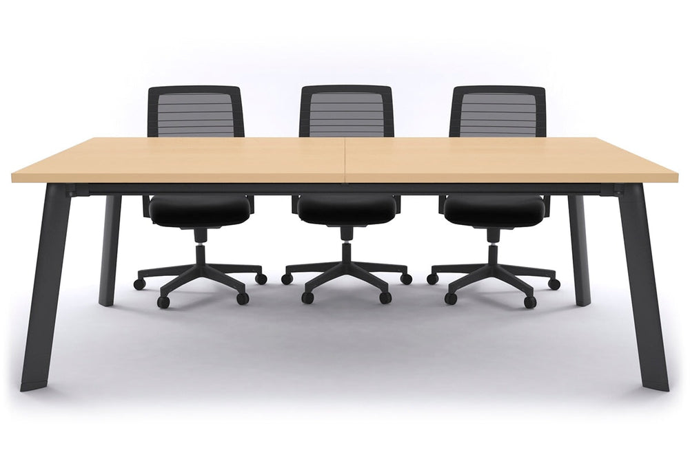 Switch Meeting Room Table [2400L x 1200W]-Black maple 